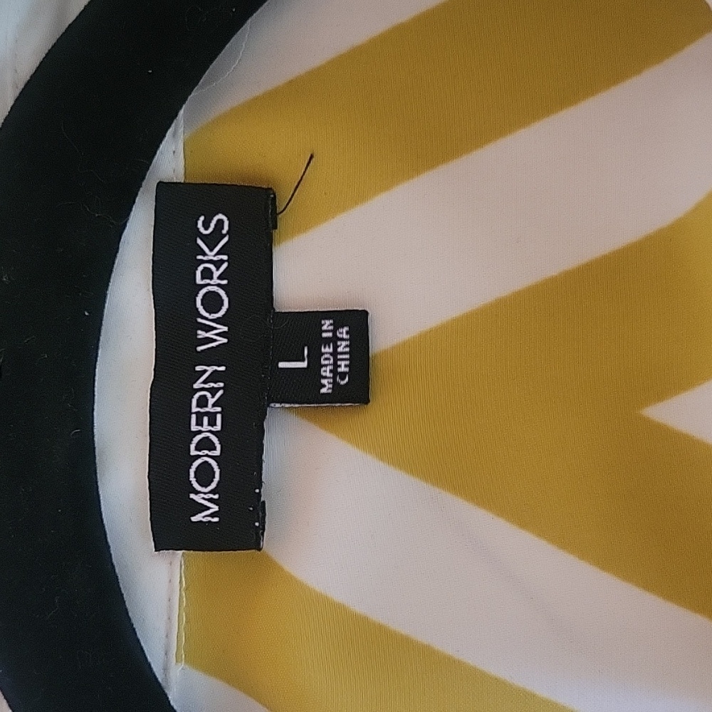 Geometric Patterned Yellow And White Jumpsuit - image 5